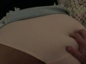 Amateur 18 year old Filipina fucked from behind with panties to the side