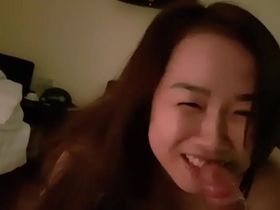 Hot Asian girl blowjob
