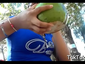 Oversexed thai wench copulates hard