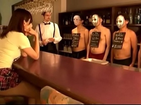 Japenese girl drinks cum